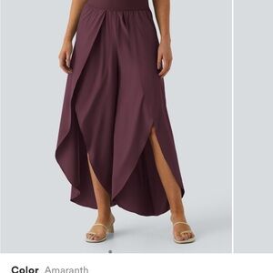 HALARA Purple flowy palazzo pants